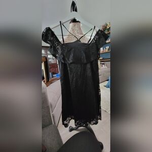 NWT Love Fire Elegant Black Lace Dress Size Small